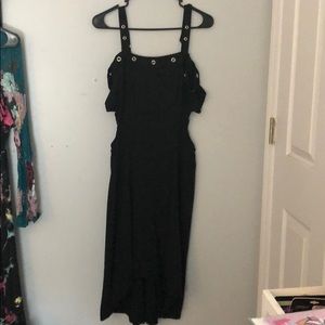 Tripp Cutout over-the-shoulder high low dress